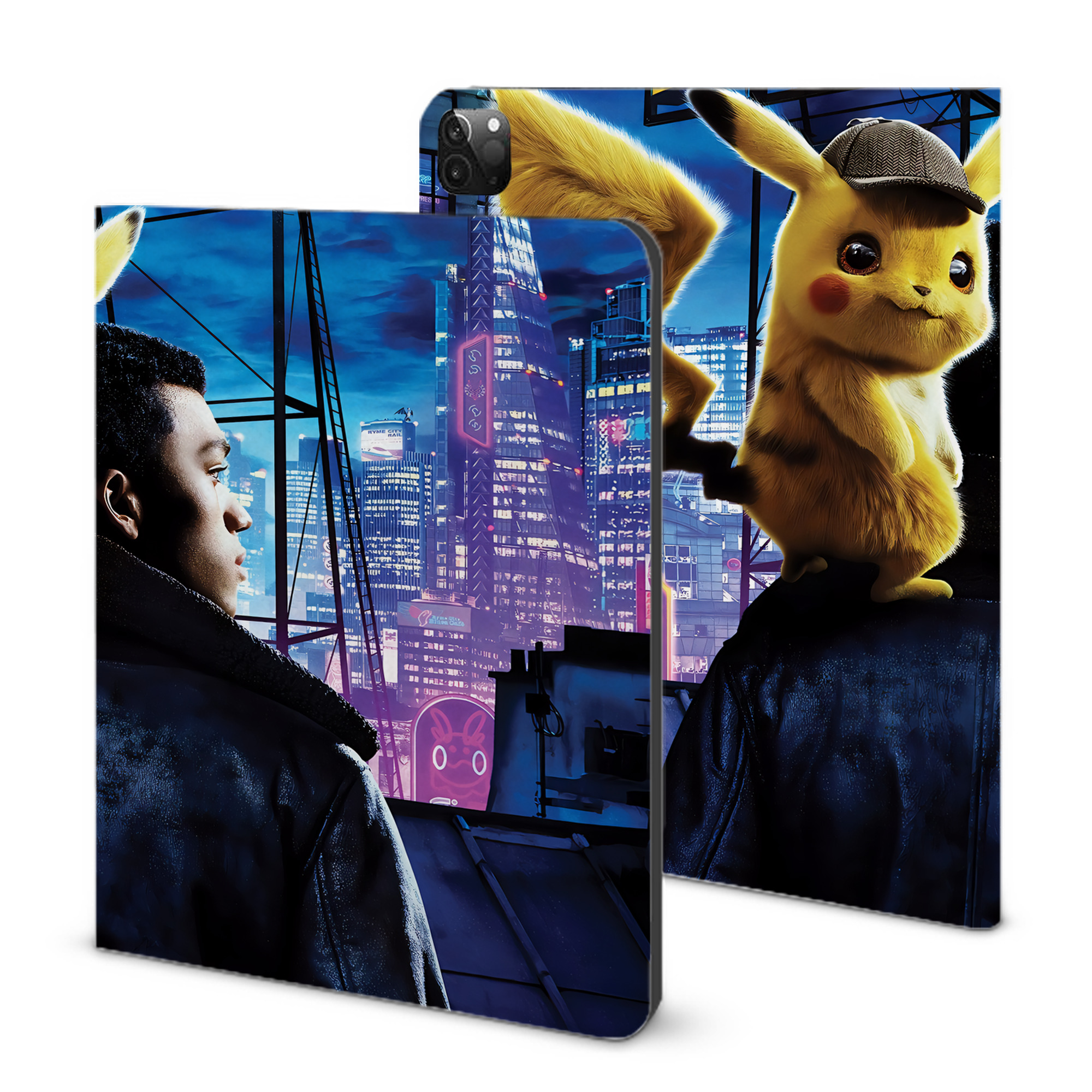 （画像用） ポケットモンスター Pokémon IPadケース ペンホルダー付き ブックスタイルデザイン